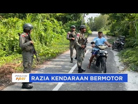 SATGAS MADAGO RAYA RAZIA KENDARAAN DI POSO CEGAH PEREDARAN SENPI