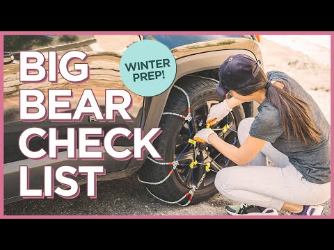 第一次來大熊湖的人的冬季檢查清單 (A Winter Check List for First-Timers Visiting Big Bear Lake)