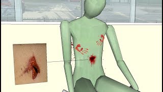 Cena de crime em realidade virtual(Croqui em VR)