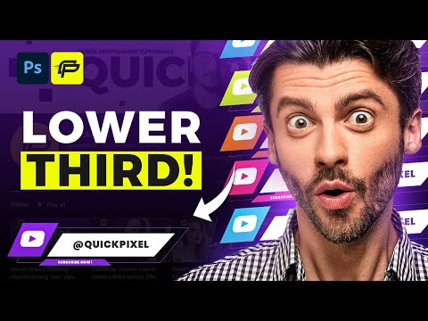How to make Lower Thirds on Photoshop for your Social Media! | Easy Lower Third Design Tutorial