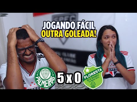 REACT PALMEIRAS 5 X 0 FLORESTA - MAIS UMA GOLEADA, EU NAO AGUENTO MAIS 🤬 - Copinha 2023
