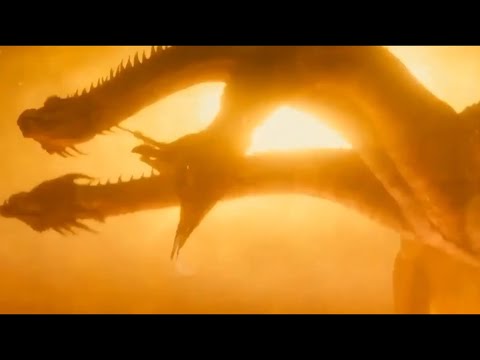 King Ghidorah regrows head - Godzilla: King of the Monsters