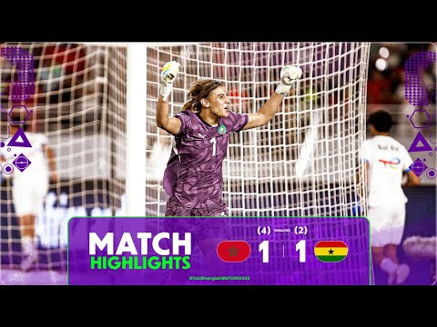 Morocco (4)1-1(2) Ghana Match Highlights l TotalEnergies WAFCON 2024 l Semi-Final