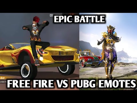 Free Fire Emotes VS Pubg Emotes || Mythic Emotes || Comparison Between Pubg And Free fire Emotes ||