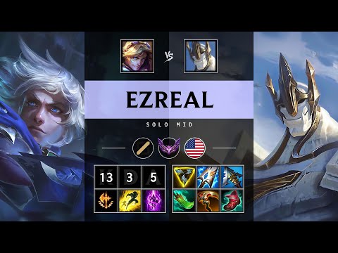 Ezreal Mid vs Galio: Triple Kill, Legendary - NA Master Patch 14.24