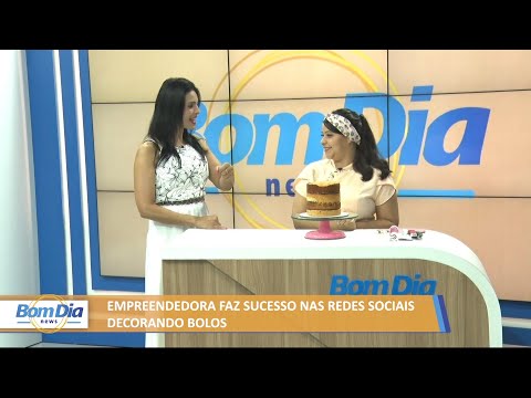 Empreendedora faz sucesso nas redes sociais decorando bolos 31 12 2021