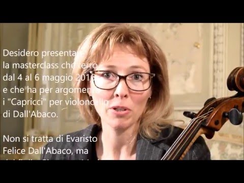 Catherine Jones presents her Masterclass on Dall'Abaco "Capricci" for solo cello
