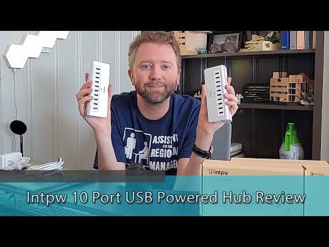 BEST STYLISH USB HUB - Intpw 10 Port USB Powered Hub Review