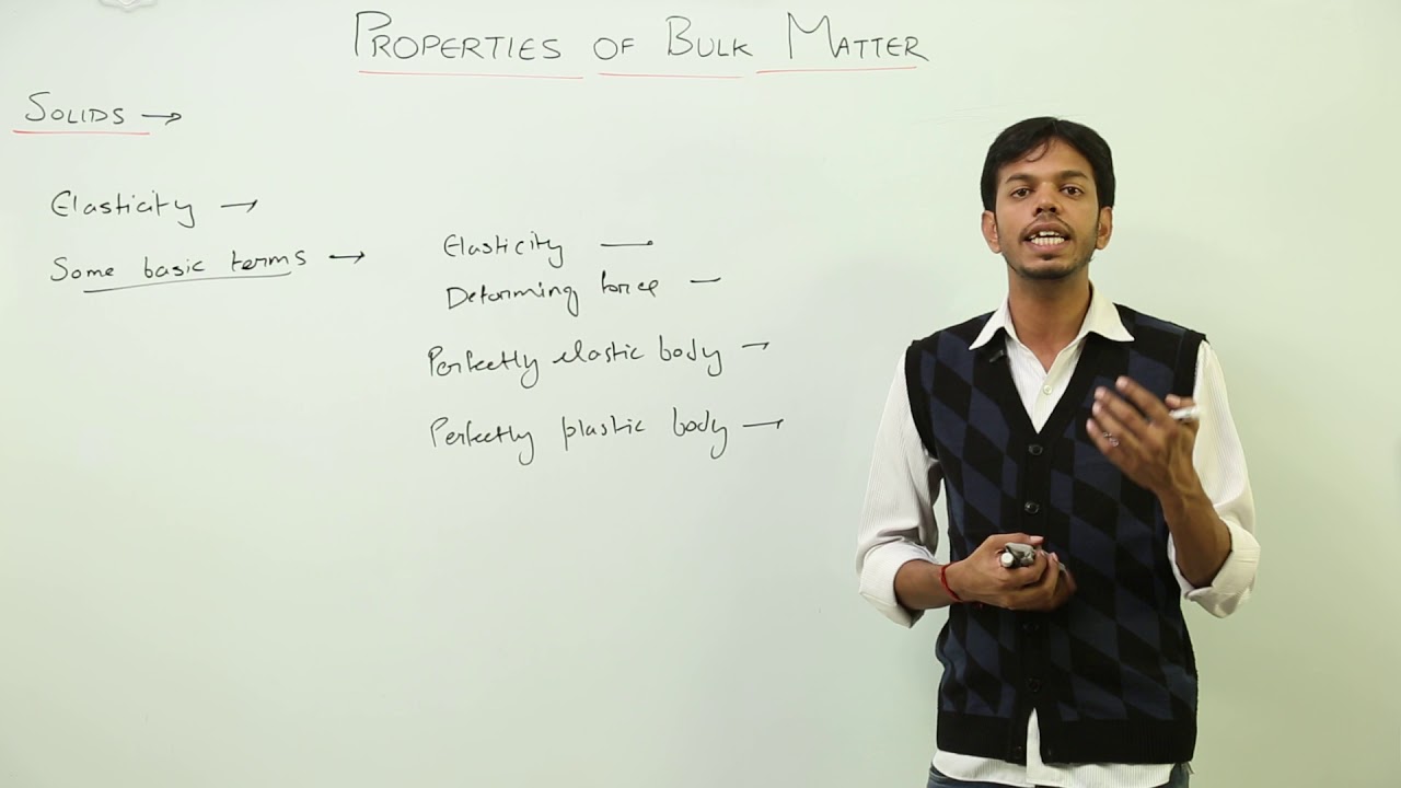 Best Free Lecture l Class 11th I Physics I CBSE I Chapter 7 I Properties of Bulk matter l L1