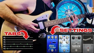 Armor For Sleep - Basement Ghost Singing (guitar tabs, lesson, delay effect settings)