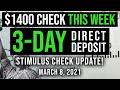 3 DAY DIRECT DEPOSIT CHECKS 1 400 STIMU