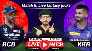 IPL 2022-RCB vs KKR 6th Match Live Gossips,Fantasy Pick and Much More!