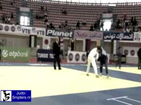 Judo 2009 Tunis: Scharinger (AUT) - Grini (ALG) [-73kg].
