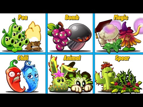 PvZ2 - 6 Best Pair Plants - Who Will Win ? Team Plants Vs Team Plants.