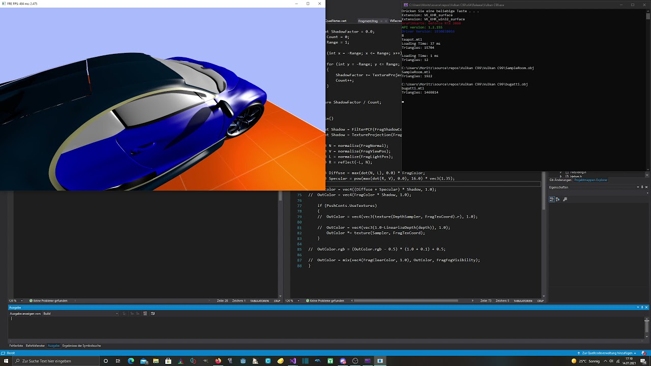 Vulkan Shadow Mapping and own Model Loader