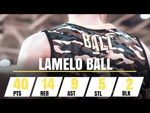 Lamelo Ball JBA Highlights vs Dallas Ballers | 40PTS 14REB 9AST