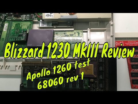 Blizzard 1230 68030 MKIII review and Apollo 1260 68060 Shi..Y test on Commodore Amiga 1200