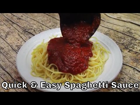 Quick and Easy Spaghetti Sauce Recipe