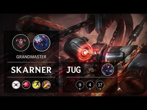 Skarner Jungle vs Kha'Zix - KR Grandmaster Patch 9.17