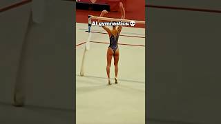 AI might not be as advanced when it comes to gymnastics😅 #gymnastics #ai #real #sports #olympics