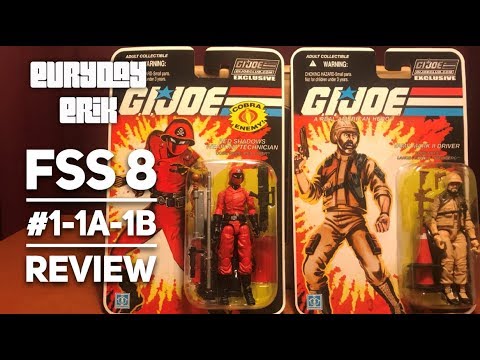 GI Joe FSS 8.0 Month #1-1A-1B Red Shadows Red Laser and Clutch Action Figure Review!