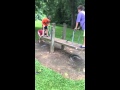 My older brother has a funny fall on stand up seesaw!