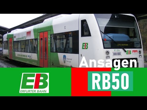 Erfurter Bahn | Ansagen RB50: Schweinfurt Stadt - Gemünden (Main) | Linguatec-Anna/-Serena (TTS)