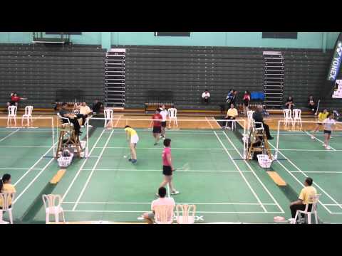 2012 US Badminton Adult National Championships Women's Doubles Semi Finals HD 1080P