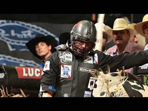 WRECK: Brendon Clark takes a hit from Martinez Que Miras Guey (PBR)