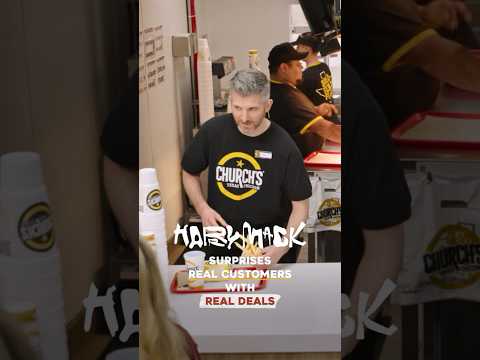 Harry Mack Surprises Church’s Chicken Customers #ad