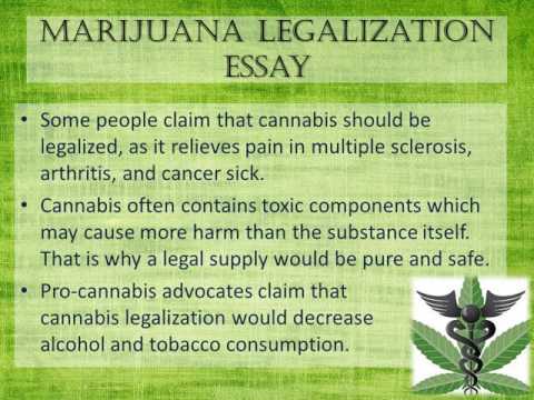 thesis statement for marijuana legalization