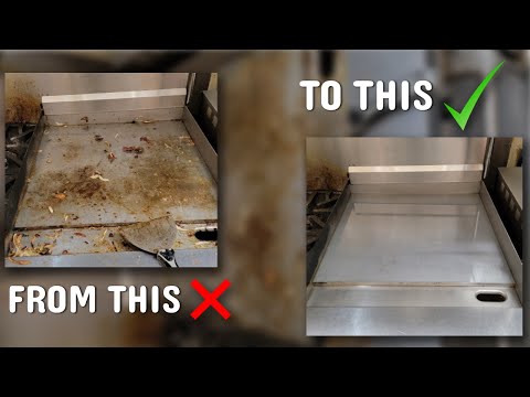 How to Clean a Stainless Steel Griddle (Flat Top Grill, Cleaning Tutorial)