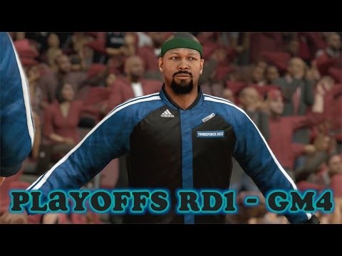 NBA 2K14 (PS4) - My Career - Playoffs Rd1 Gm4 - Bang Does It All