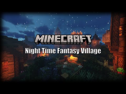 Minecraft Medieval Lofi Fantasy Village - 2 Hour Relaxation