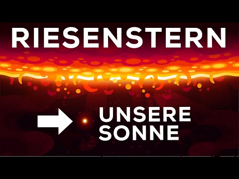Der größte Stern des Universums - Ein Größenvergleich