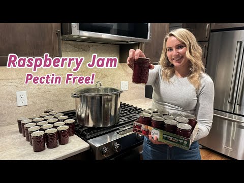 How to Make & Water Bath Can the BEST RASPBERRY JAM  - No Pectin Needed!