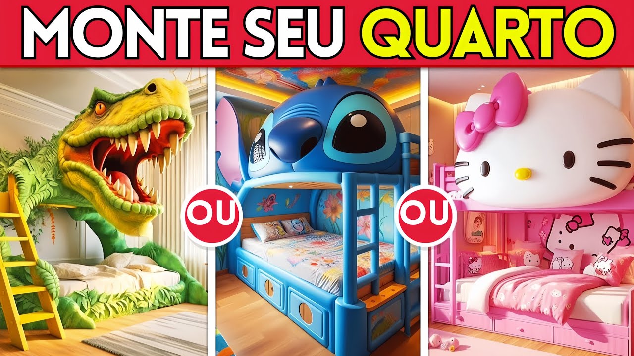 🛏️🛴 MONTE SEU QUARTO DOS SONHOS 💖💭 Jogo das Escolhas