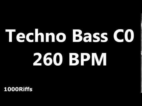 Techno Bass Metronome C0 : 260 BPM : Beats Per Minute