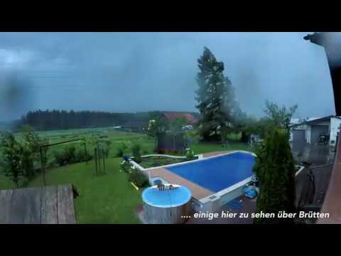 Sturmimpressionen über Brütten in 4K