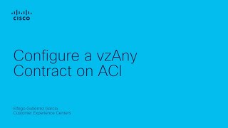 How to Configure a vzAny Contract on Cisco ACI | Security Policy Guide