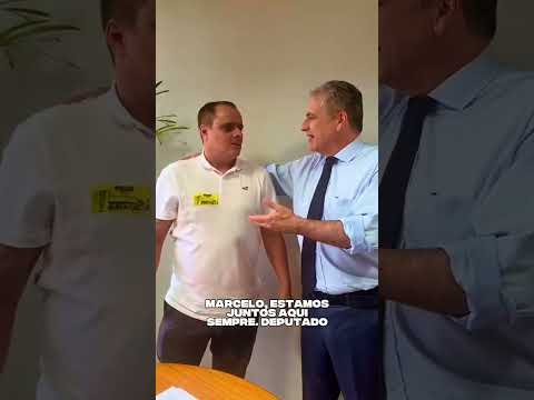 VICE PREFEITO MARCELO MOURA JUNTO E MISTURADO COM O DEPUTADO FEDERAL DO PT ZARATINNI