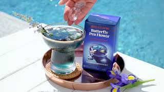 Bigelow Tea Vanilla Midnight Iced Blue Tea Video