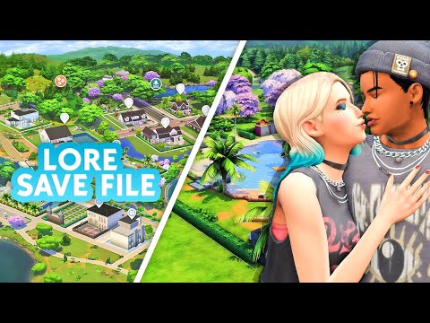 GENERATIONS sims 4 save file - full of LORE, detail & INCREDIBLE lots!