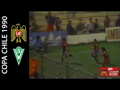 Unión Española 3-2 Santiago Wanderers - Copa Chile 1990 - Goles