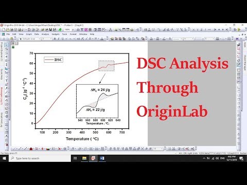 DSC Analysis Through OriginLab - Enthalpy and Specific Heat Capacity - 16