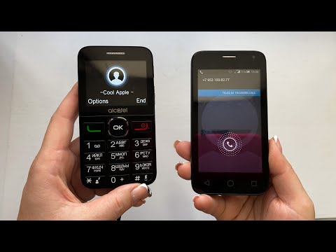 Only Alcatel phones ! Alcatel 2008G vs Alcatel One Touch Pixi First  Incoming & outgoing calls