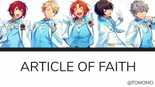 Knights Article of Faith English Color Coded Lyrics