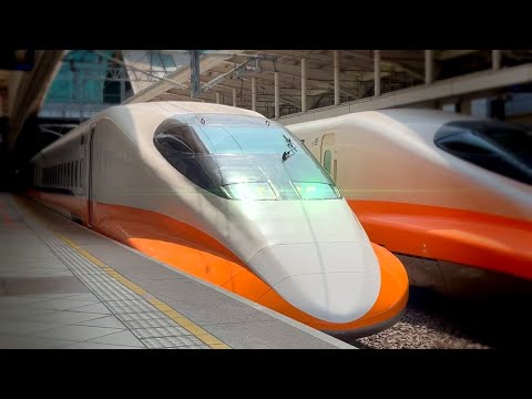 Taiwan's Bullet Train Trip || from Kaohsiung to Taipei