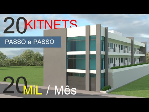 Como fazer  20 KITNETS  pequenas para alugar  30m²