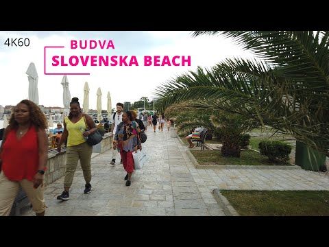 🌞Central Beach🏖️Budva🌴Montenegro🇲🇪2023📷4K60